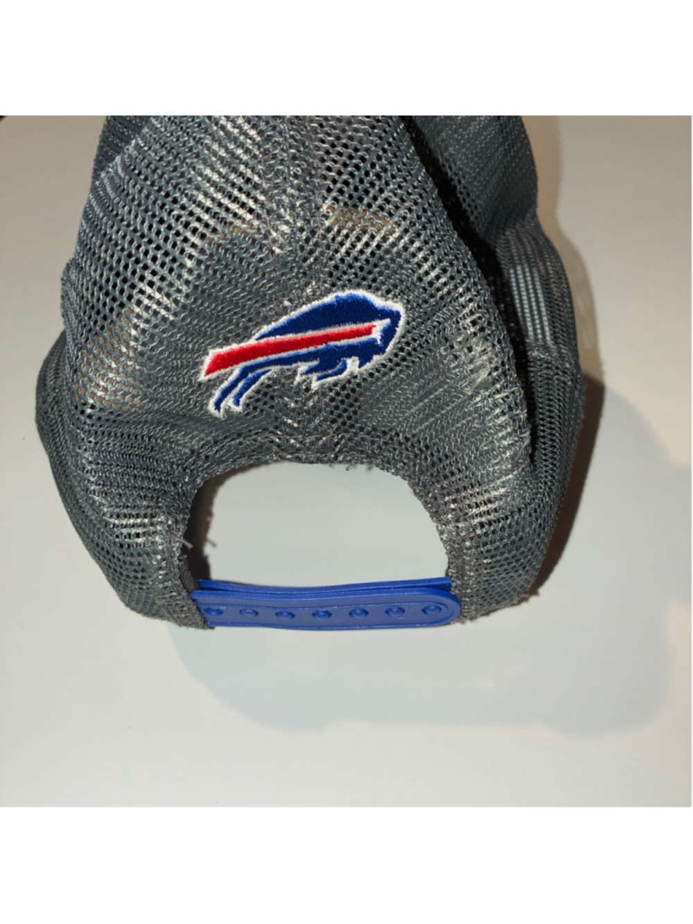 Men's New Era Buffalo Bills Hat One Size Grey Blue Trucker Cap - Picture 3 of 7